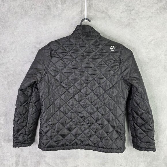 Womens Magellan Gray & Black Hooded Parka Jacket w/ Black Quilted Inner Layer M - Picture 9 of 11